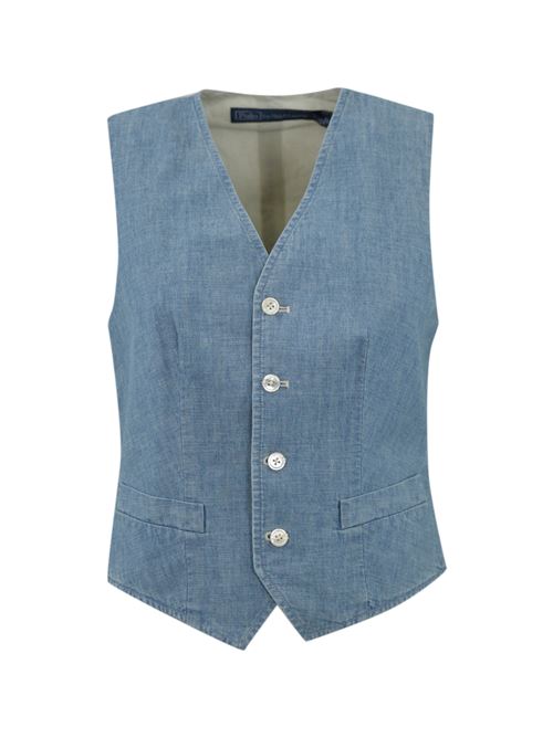 Gilet in cotone chambray POLO RALPH LAUREN | 211959935001